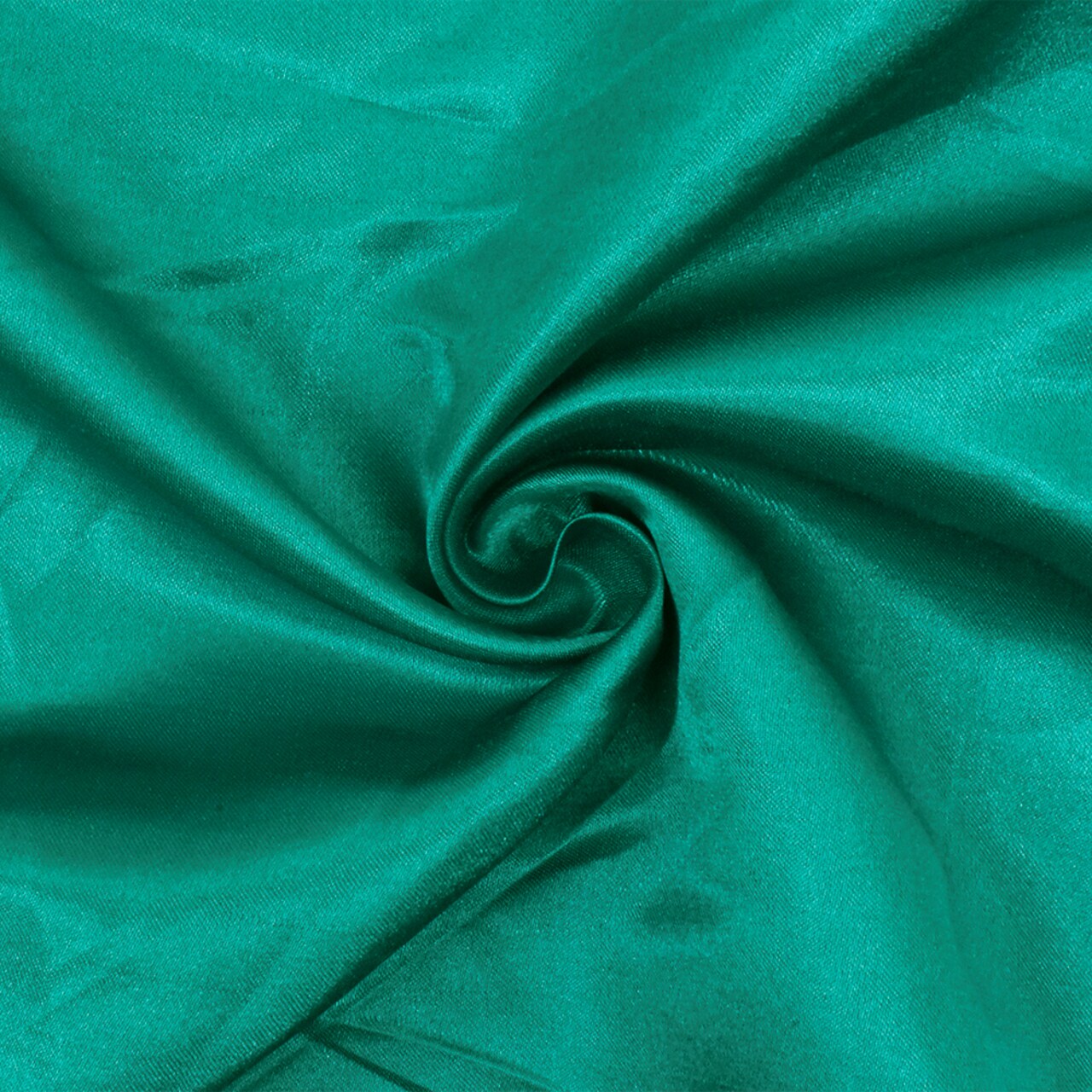 Mermaid Teal Solid Poly Antique Satin Woven Fabric By the Yard